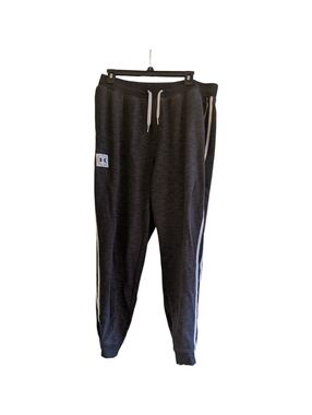 Under Armour Charcoal Heather Joggers with White Trim Size XL